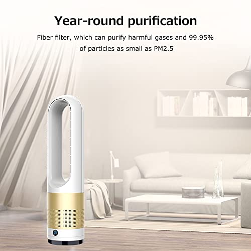 YALIYA Fan Bladeless Electric 18 Inch Home Table Shaking Head Air Cooler Floor Air Purification Fan