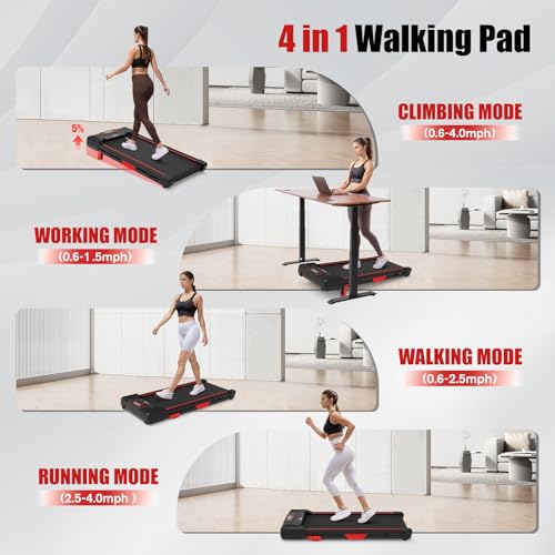 Sperax Walking Pad,Under Desk Treadmill for Home,3 in 1 Portable Treadmill