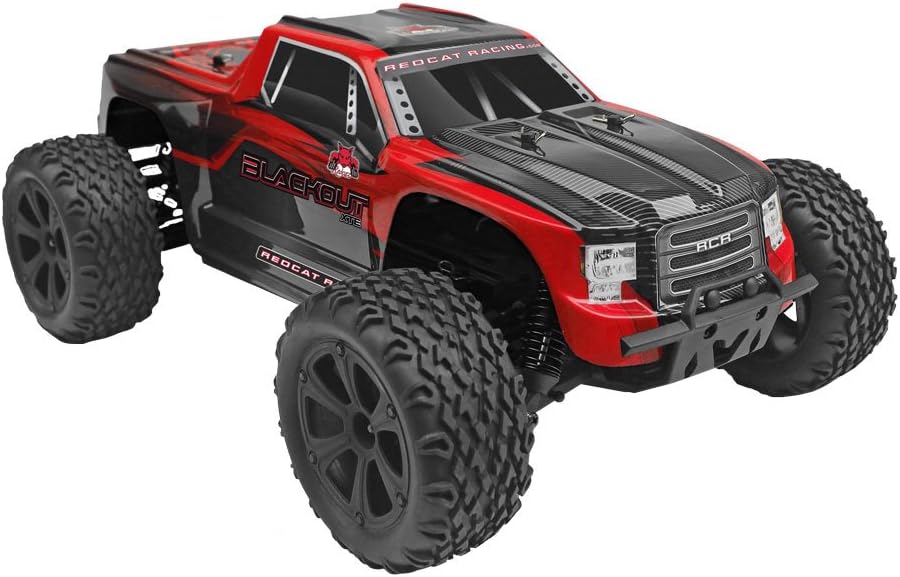 Redcat Racing Blackout XTE 1/10 Scale Electric Monster Truck with Waterproof Electronics, Red