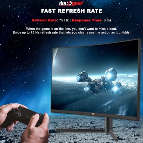 Deco Gear 35" Curved Ultrawide LED Gaming Monitor 21:9 Aspect Ratio