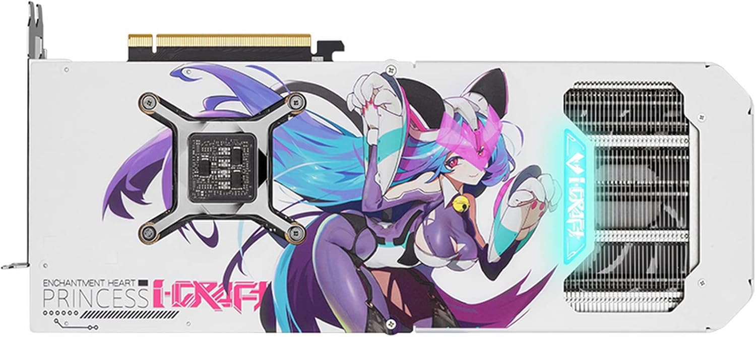 maxsun Geforce RTX 4070 Ti iCraft Limited Edition OC 12GB GDDR6X Video Graphics Card GPU for Computer Gaming PC HDMI2.1 DLSS 3.5 PCIE 4.0 X16 RGB 𝗔𝗻𝗶𝗺𝗲 𝗪𝗵𝗶𝘁𝗲 𝗚𝗣𝗨