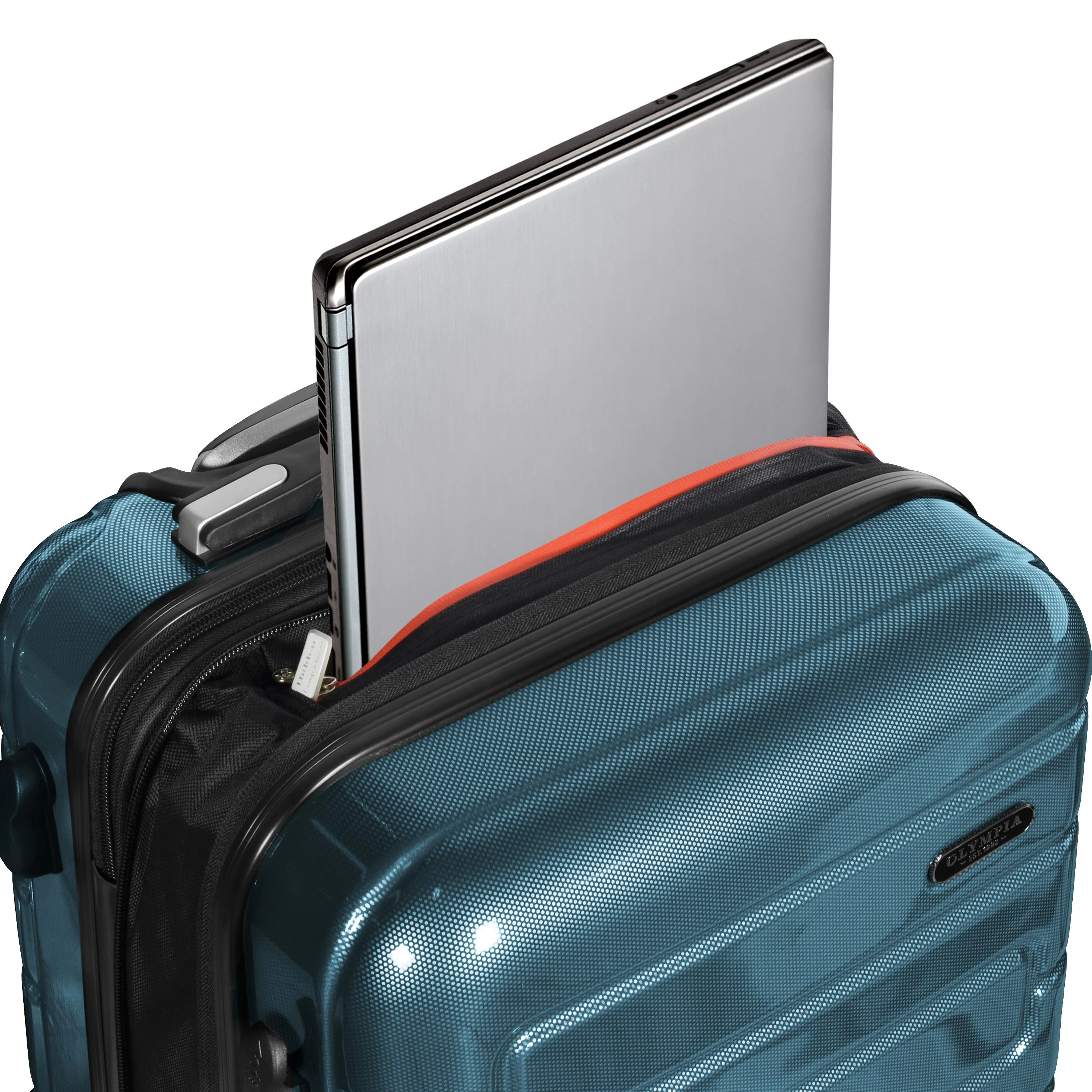 Olympia U.S.A. Nema Expandable Hardside Spinner Luggage Set w/TSA Lock, Teal