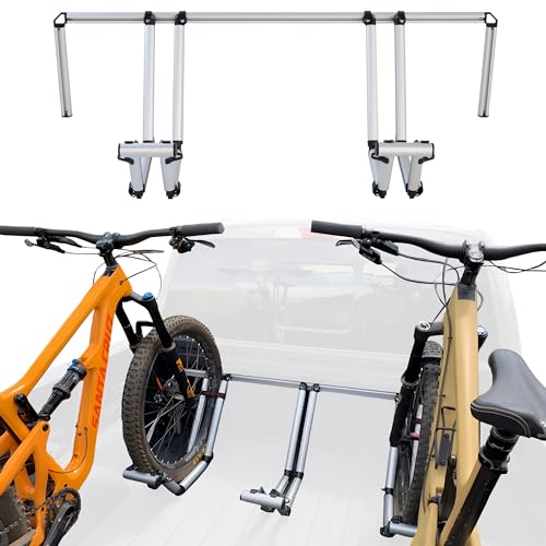 Truck Bed - All-Aluminum Truck Bed 2 Bike Rack Full Size Trucks- Holds 2 Standard Bikes - Effort-Free Installation Ideas