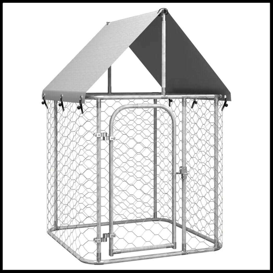 vidaXL Outdoor Dog Kennel with Roof - Pet Supplies online store