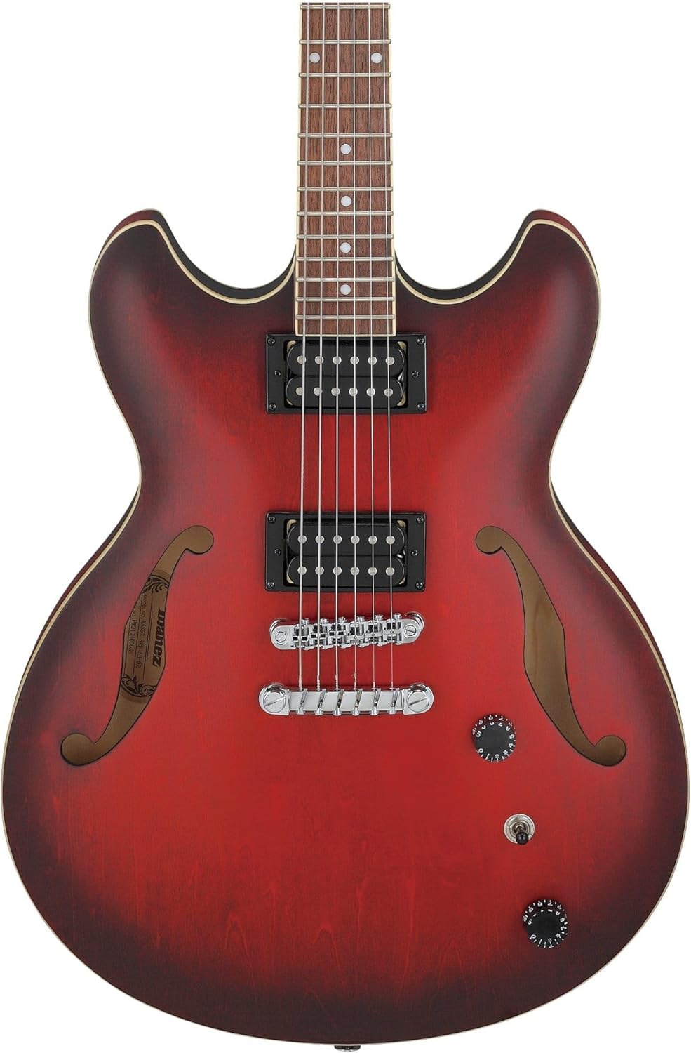 Ibanez AS53 Artcore Semi-Hollow Sunburst Red Flat