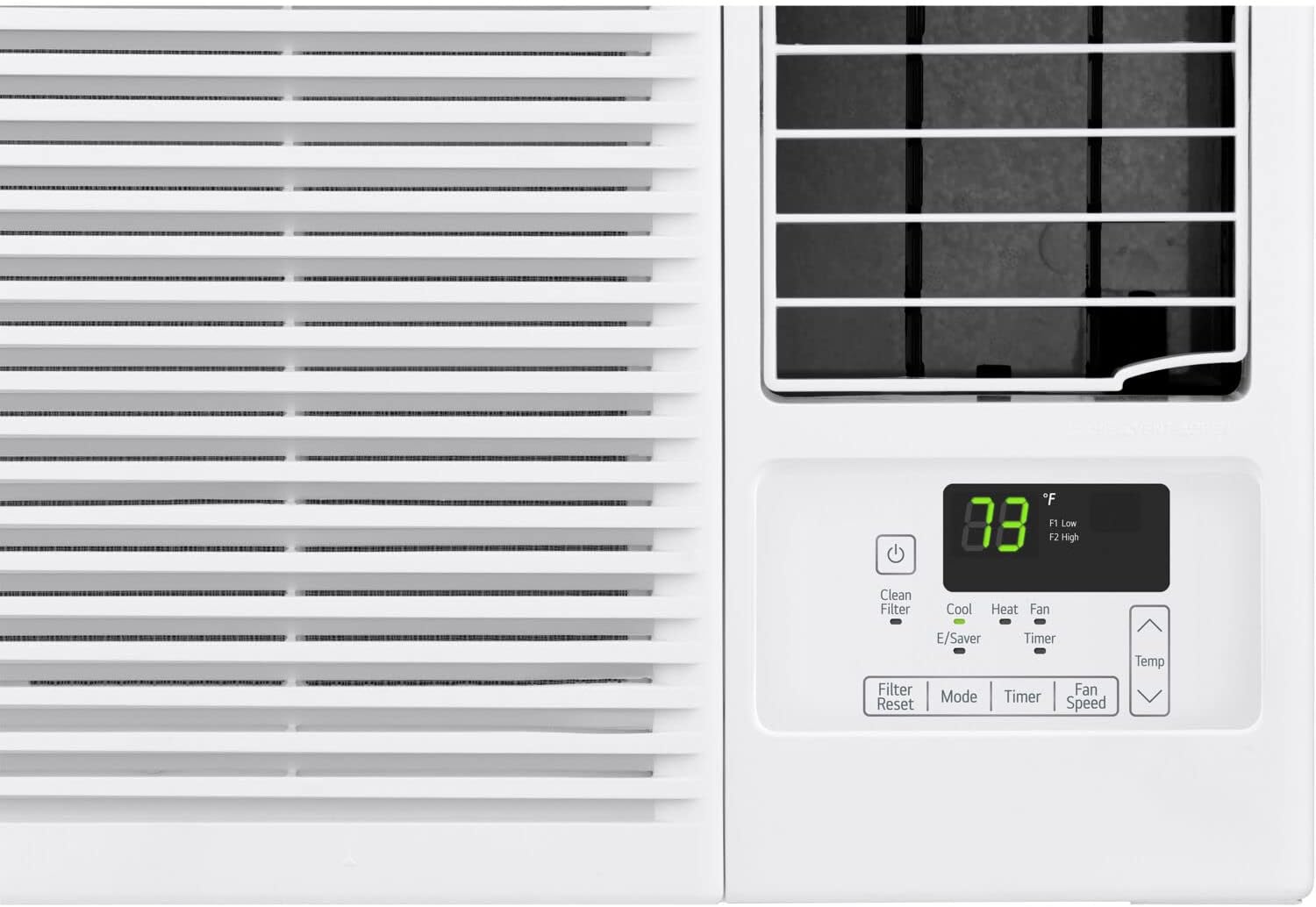 LG 23,000 BTU 230V Window-Mounted Air Conditioner with 9,200/11,200 BTU Supplemental Heat Function