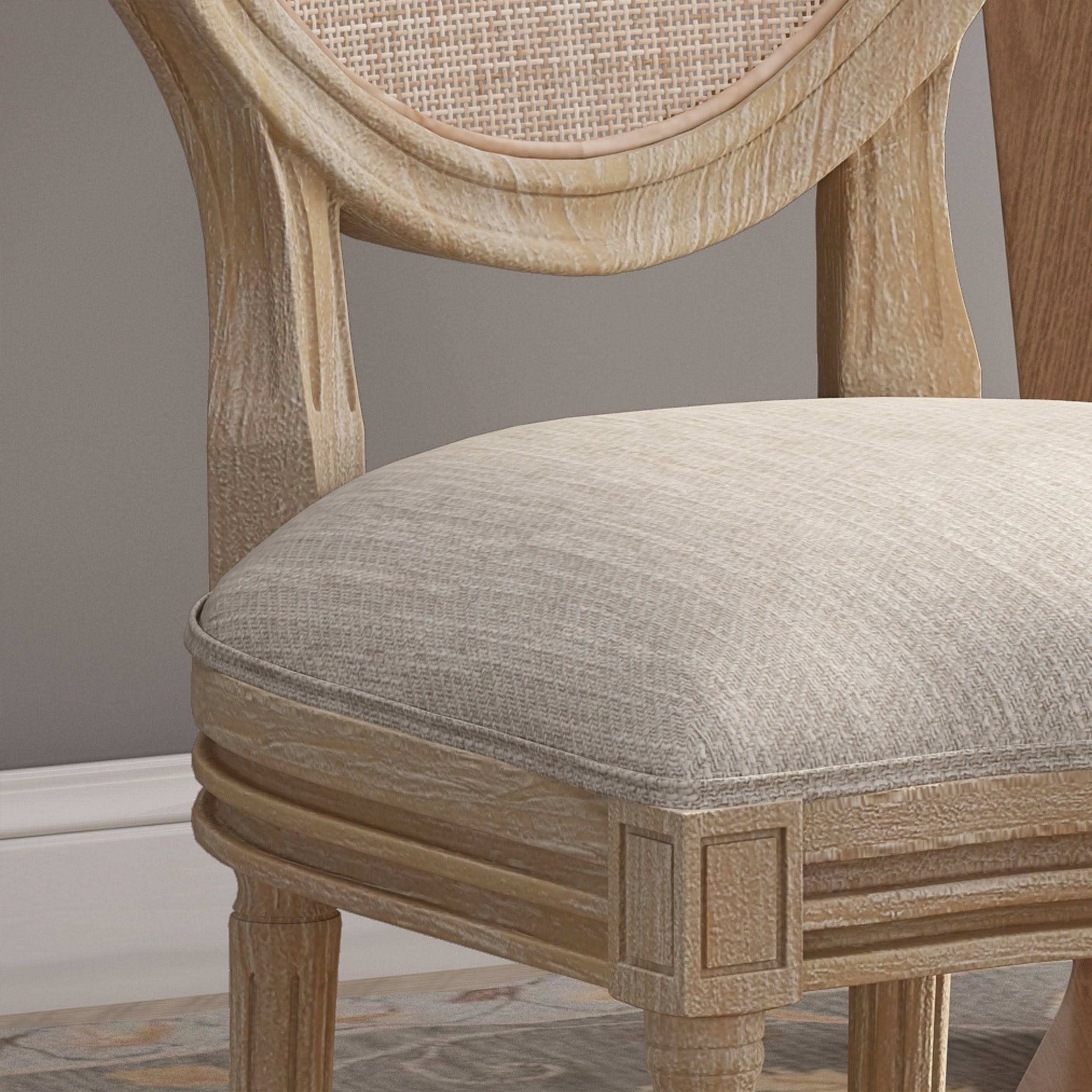 Christopher Knight Home Epworth Wooden Dining Chair with Wicker and Fabric Seating (Set of 2) by, Size: Light Blue, Natural