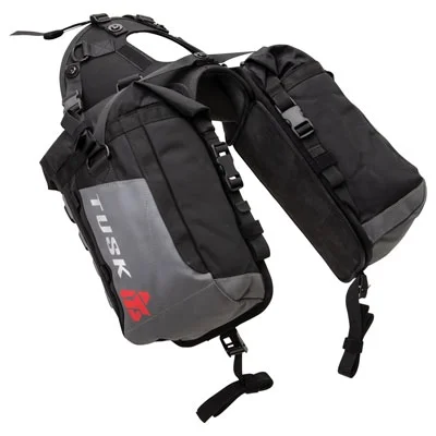 Tusk Excursion Rackless Luggage System Base Standard Heat Shield Black/Grey For KAWASAKI KLR650 Adventure 2022-2023