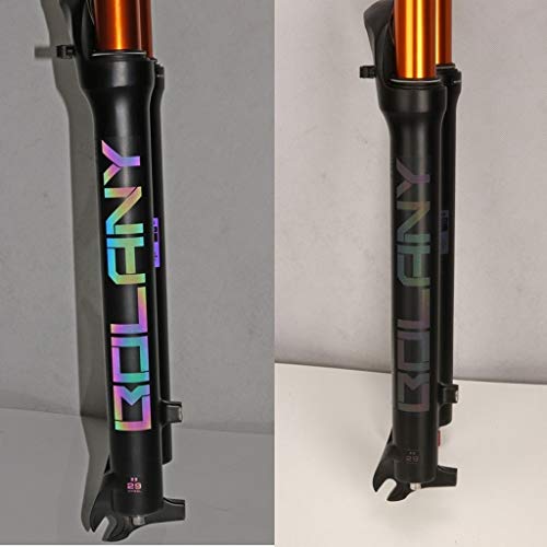 ZTKLUTOX Suspension Fork 26-Inch 1-1/8' Lightweight Magnesium Alloy Bike Gas Fork Shoulder Shock Absorber Control 100mm Black Cycling