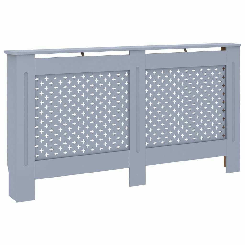 vidaXL Radiator Cover Anthracite 59.8x22x17.5x22x31.9x22 MDF