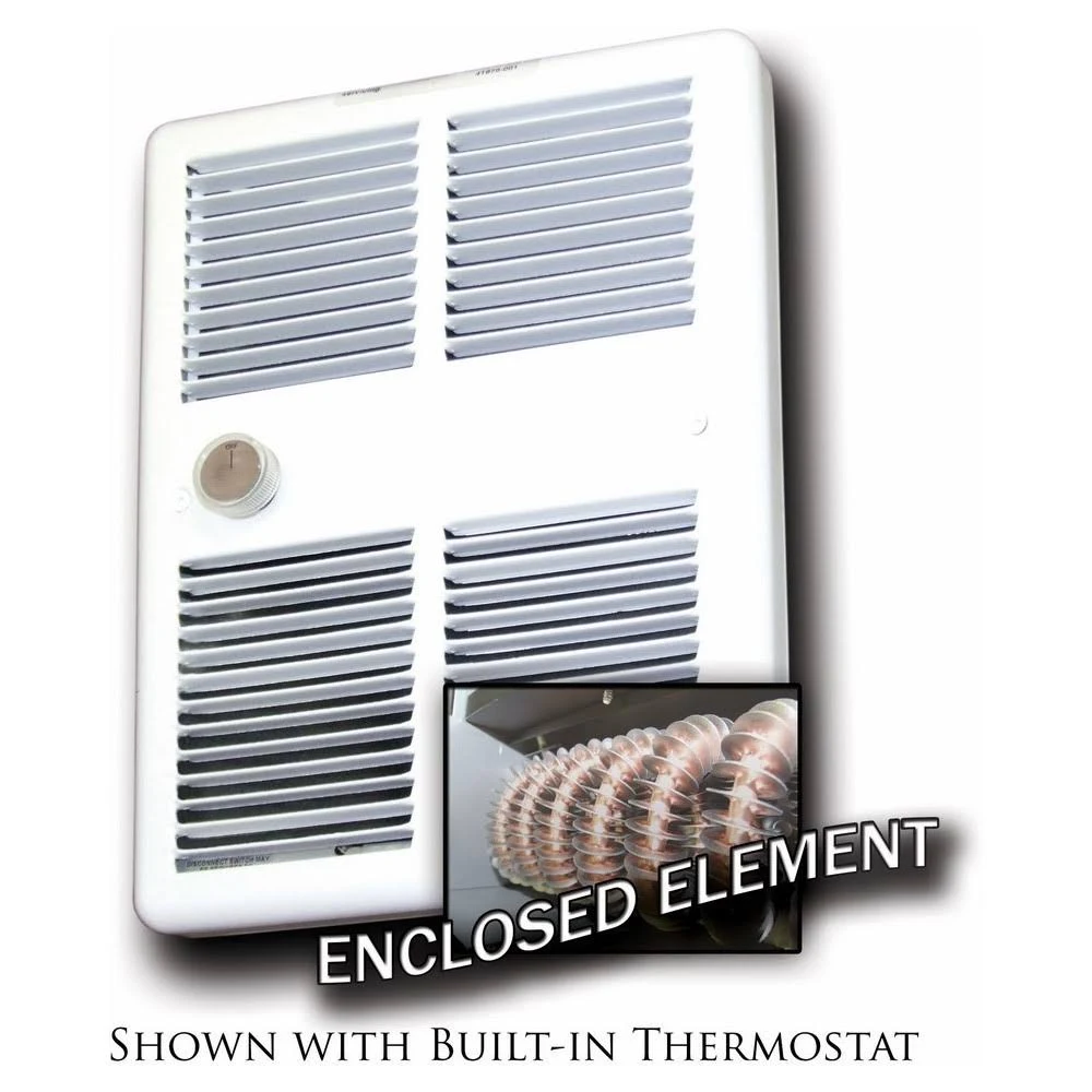 TPI HF3210T2RPW Series 3200 Midsized Fan Forced Wall Heater w/ 2 Pole Standard,