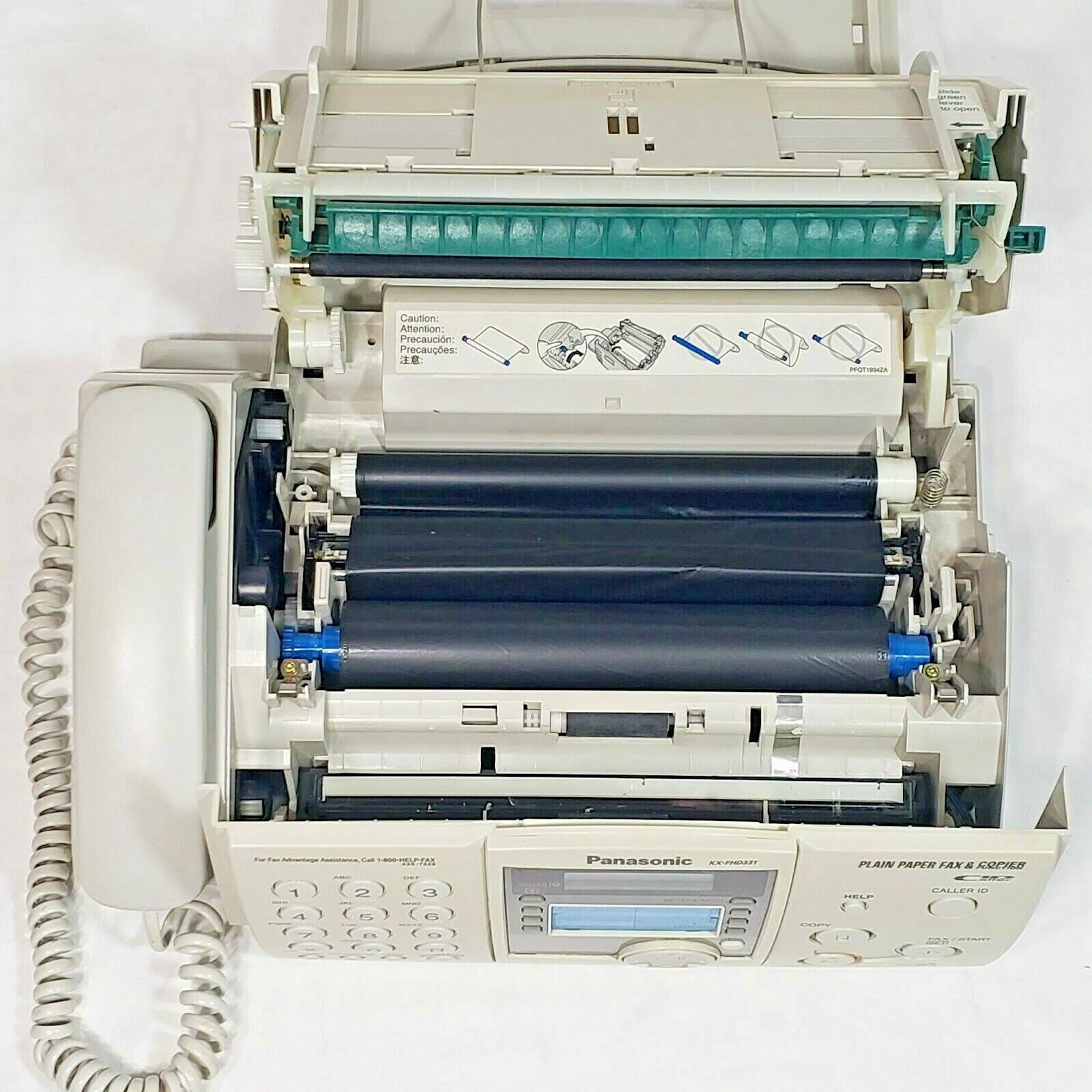 Panasonic KX-FHD331 Fax Copy Machine Copier Plain Paper Caller ID - Black