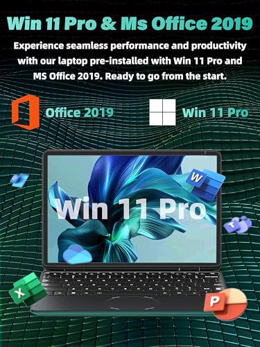 11" Convertible 2-in-1 Touchscreen Laptop, in tel N100,16GB RAM,1T SSD,FHD 1920 * 1200 IPS,Win 11 Pro PC,Backlit Keyboard, WiFi,USB-C,HDMI,Oval Trackpad,Lightweight for Business&Students