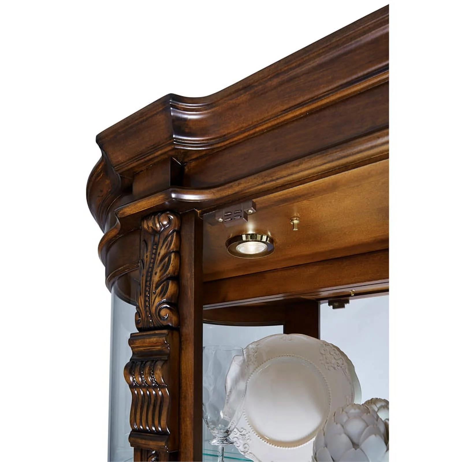 Pulaski Foxcroft Curved End Curio Cabinet