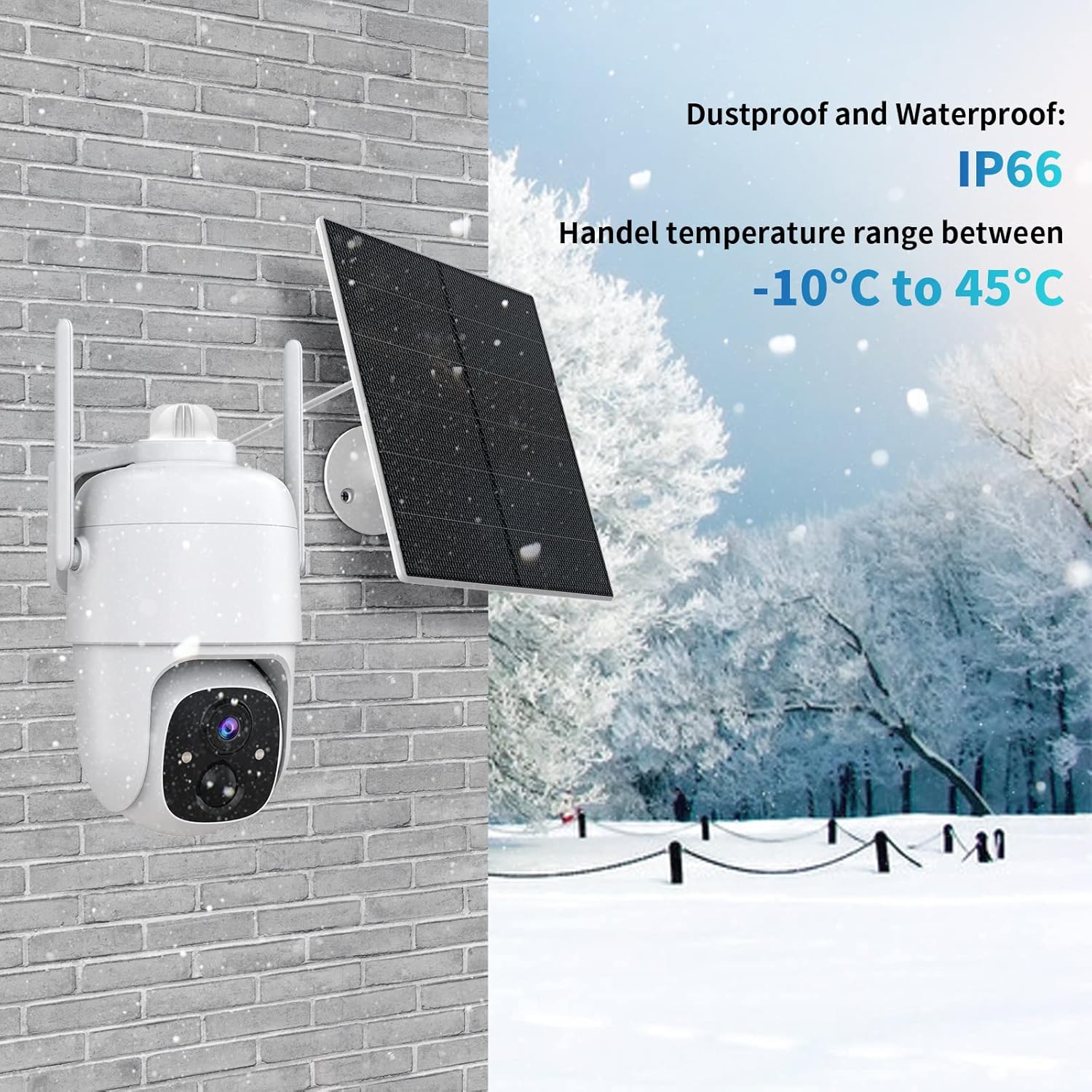 Hawkray Security Camera Wireless Outdoor, Solar Powered WiFi System/Spotlight Home Security System with Motion Detection and Siren,Pan Tilt, 2-Way Audio, PIR Motion Detection,Color Night Vision.