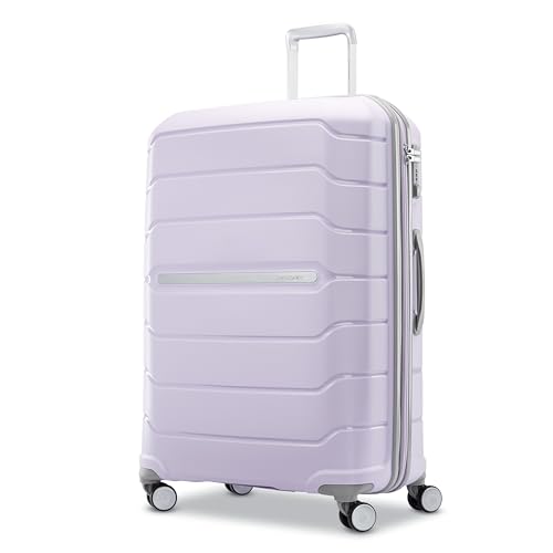 Samsonite Freeform 21-Inch Hardside Carry-On Luggage - Hardshell Carry-On Suitcase - TSA, Airline-Approved - Expandable Hard Shell, Smooth Rolling Spinner Wheels for Lightweight Travel - Navy