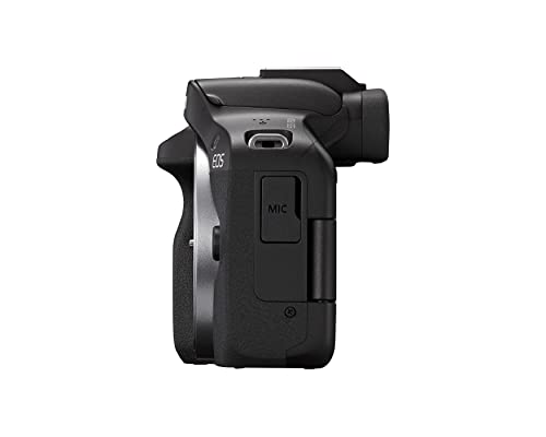 Canon EOS R50 Mirrorless Camera RF-S18-45mm F4.5-6.3 is STM Lens Kit, 24.2 Megapixel CMOS (APS-C) Sensor, 4K Video, Hybrid Camera, Photo and Video, Vlogging, Content Creator, RF Mount, Black