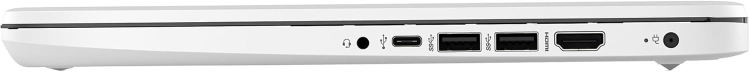 HP Premium 14-inch HD Laptop Computer| Intel Dual Core 2.8GHz 8GB RAM 128GB(64GB SSD+64GB Card)| Webcam Bluetooth HDMI USB-C Wi-Fi Fast Charge| Windows 11 S with 1 Year MS 365| LIONEYE Bundle| White