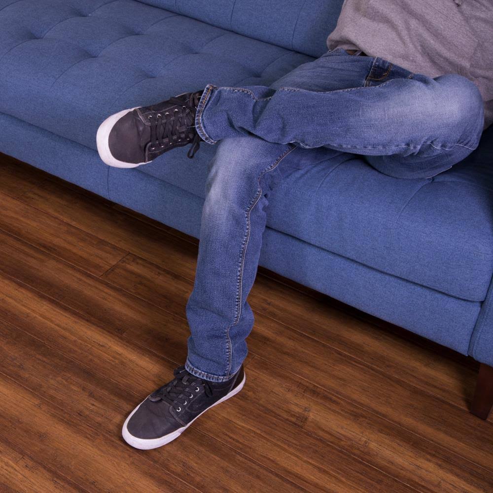 Cali Bamboo Fossilized 5-1/8-in Wide x 9/16-in Thick Bamboo Bourbon Barrel Distressed Solid Hardwood Flooring (25.6-sq ft) in Br