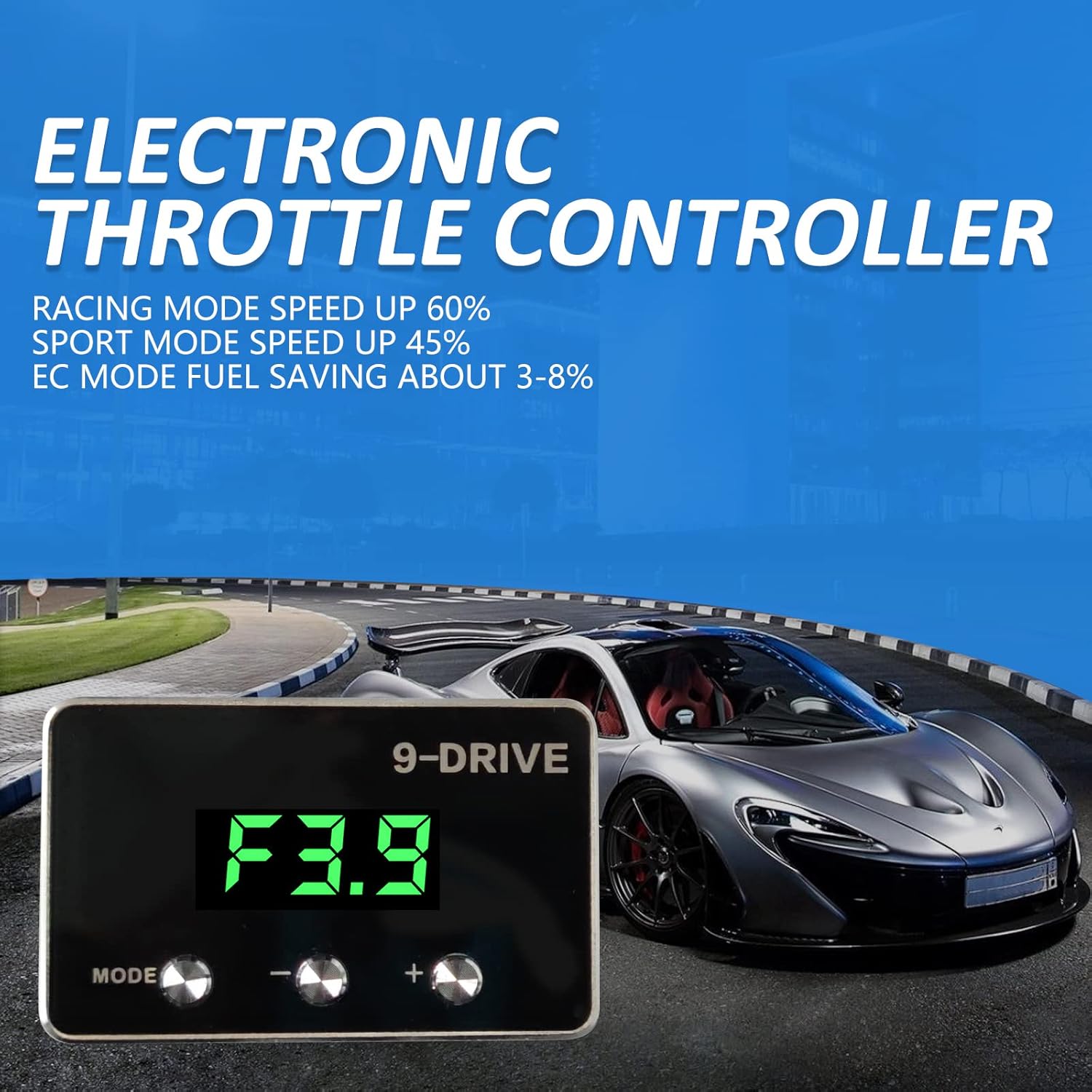 Car Throttle Response Controller 9 Drive Modes Racing Accelerator Potent Booster Tuning Parts Accessory for TOYOTA Pack of 2