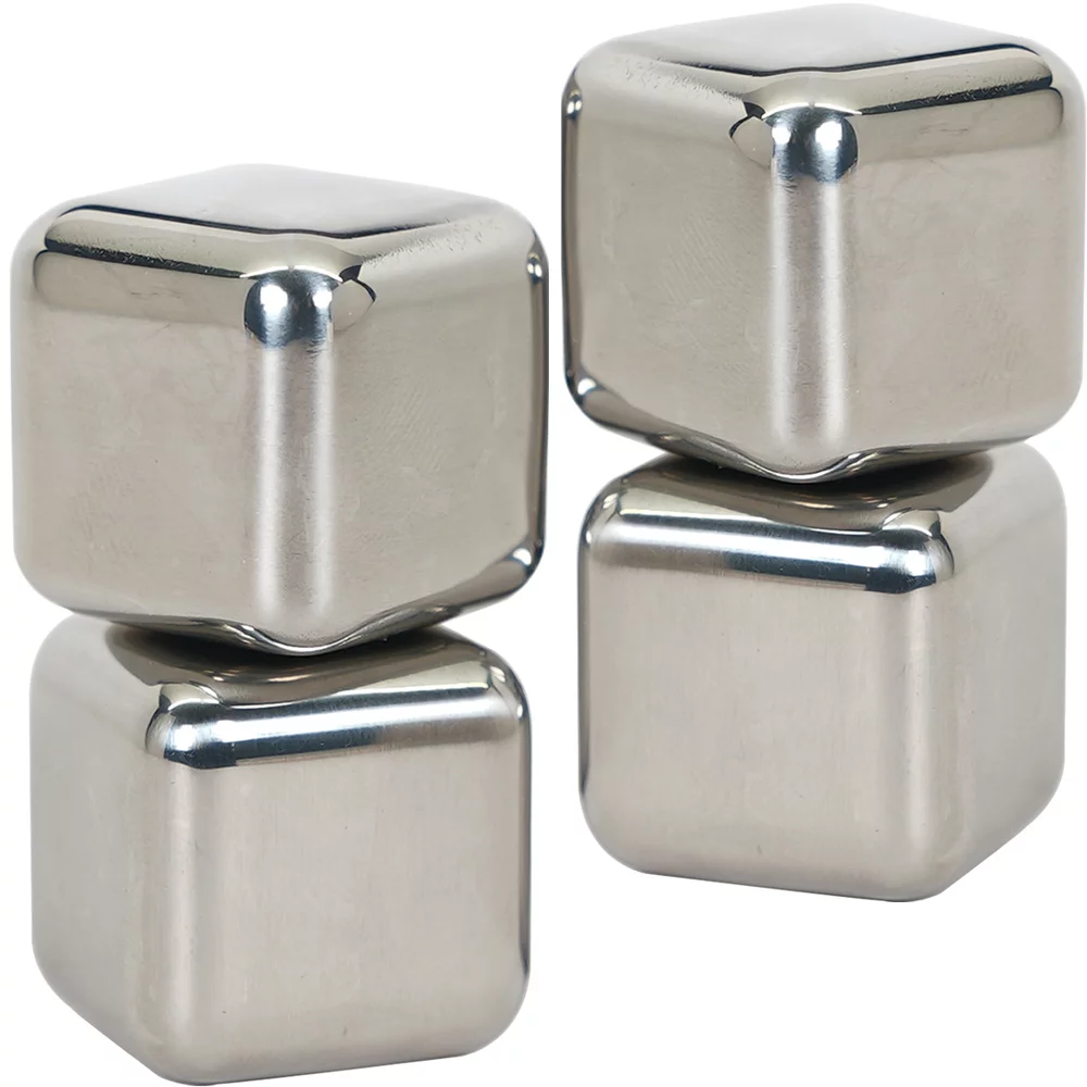 Cuisinart SS-15BKSP1 12 Cup Coffeemaker and Single Serve Brewer Bundle with Deco Essentials Stainless Steel Ice Cubes with Storage Case Reusable 4 Pack