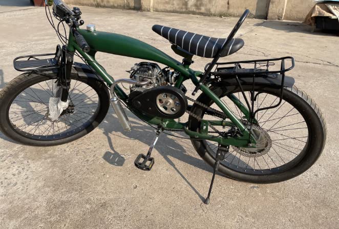 100cc Bicycle Engine Kit, 2 Stroke Bike Motor Kit Petrol Gas Motor Conversion Kit Air-Cooling Motorized Bicycle Kit Super Fuel-efficient Modified Full Set / 4 Stroke