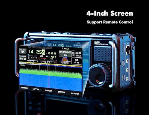Xiegu X6200 HF Transceiver DRFS HF/50MHz Full Mode WFM/Airband Reception Auto Antenna Tuner