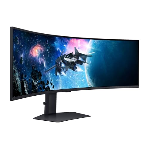 SAMSUNG 49" Odyssey G9 (G95C) Series DQHD 1000R Curved Gaming Monitor, 240Hz, 1ms(GtG), DisplayHDR 1000, AMD FreeSync Premium Pro, Eye Saver Mode, Auto Source Switch+, LS49CG950ENXZA, 2024