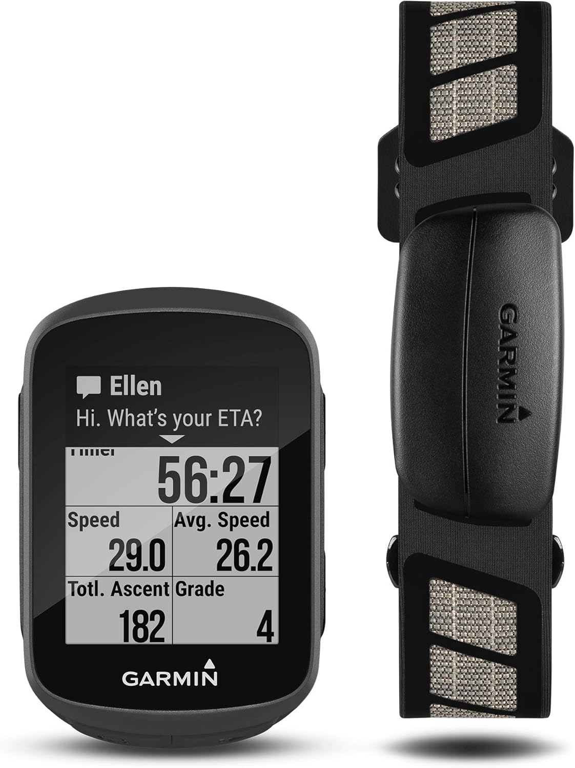 Garmin Edge® 130 Plus Bundle, GPS Cycling/Bike Computer with Sensors and HR Monitor, Download Structure Workouts, ClimbPro Pacing Guidance and More (010-02385-10)