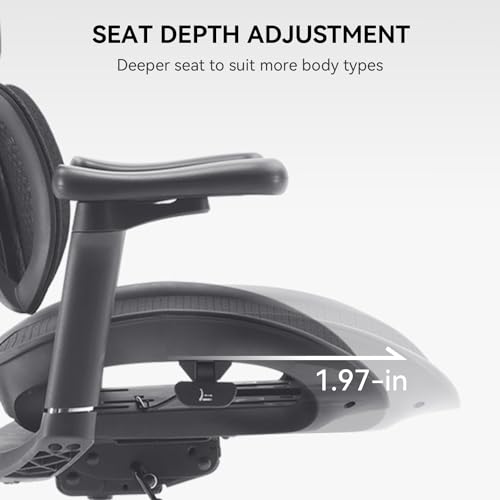 SIHOO Doro S300 Ergonomic Office Chair, Computer Chair, Gaming Chair with Dual Dynamic Lumbar Support, 6D Coordinated Armrests, Adjustable Rolling Chair (White Italian Velvet Mesh)
