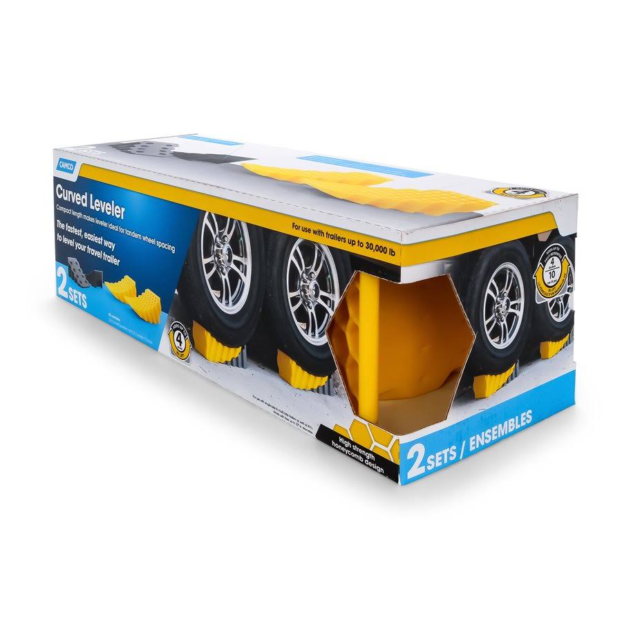 Camco 44425 Curved Leveler - 2 / Pack