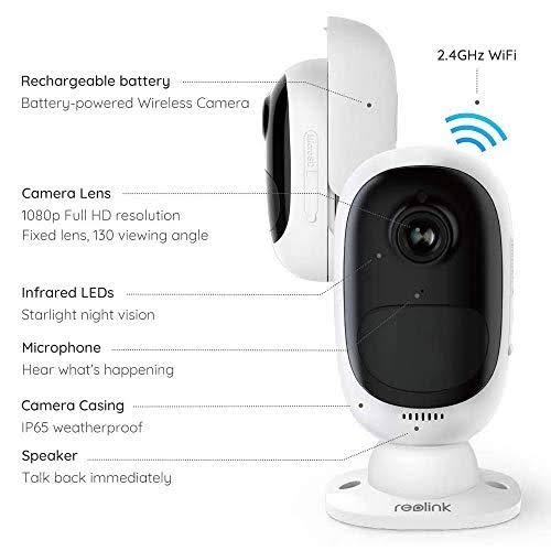Reolink Argus 2 (2 Pack) Outdoor Wireless Home Security Camera System, Solar or