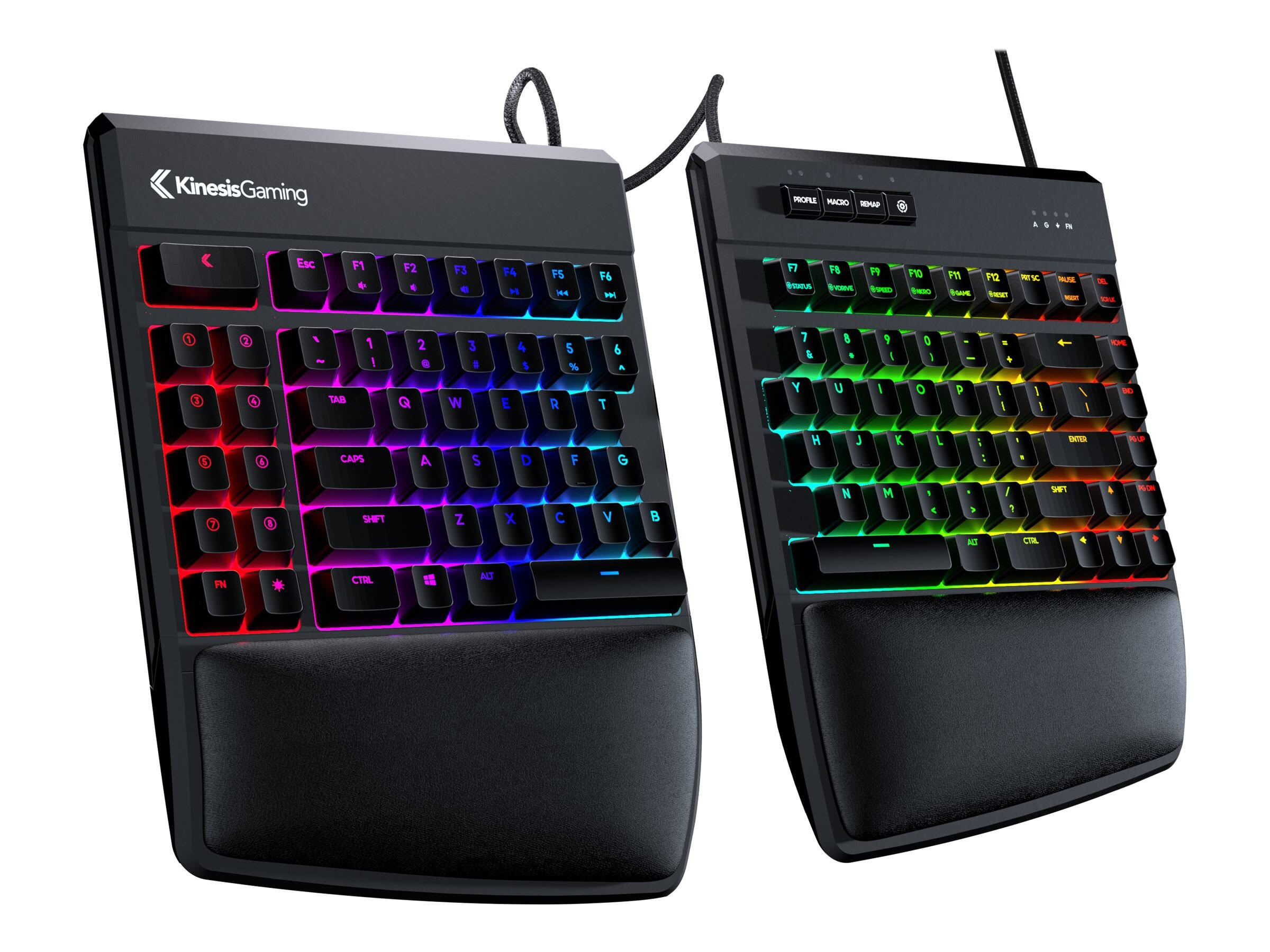 Kinesis Gaming Freestyle Edge RGB Split Mechanical Keyboard (MX Blue)