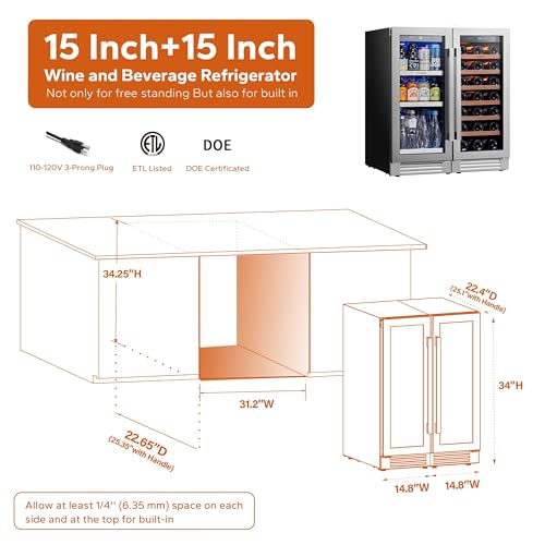 Ca'Lefort 30" Wine and Beverage Refrigerator Fridge