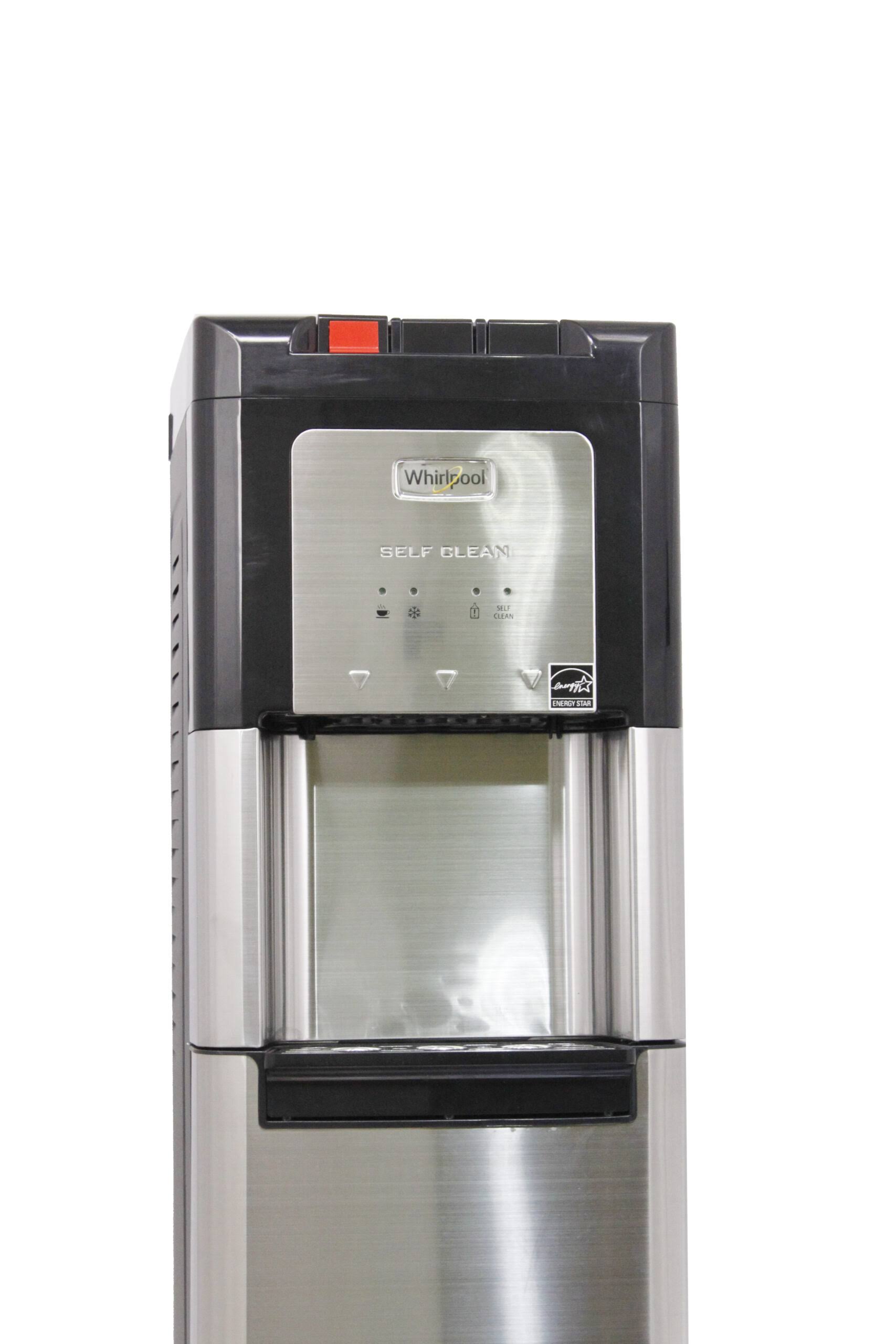 Whirlpool Self-Cleaning, Bottom Loading, Hot, Cool and Cold, Water Dispenser with 4 LED Indicators in Stainless Steel