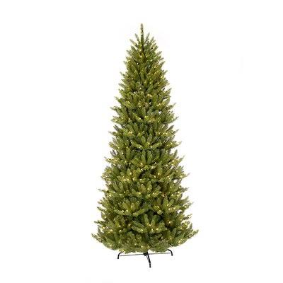 Pre-Lit Slim Fraser Green Fir Artificial Christmas Tree The Holiday Aisle Size 6.5& H