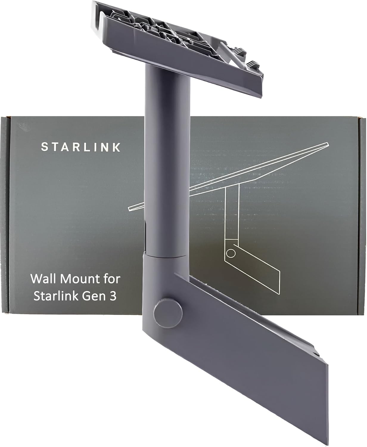 Starlink Mount - Starlink Gen 3 Wall Mount [OEM], Accessories Compatible with Starlink Standard V3 Models for Roof - Durable Mounting Kit - Includes Wall Mount & Essential Tools