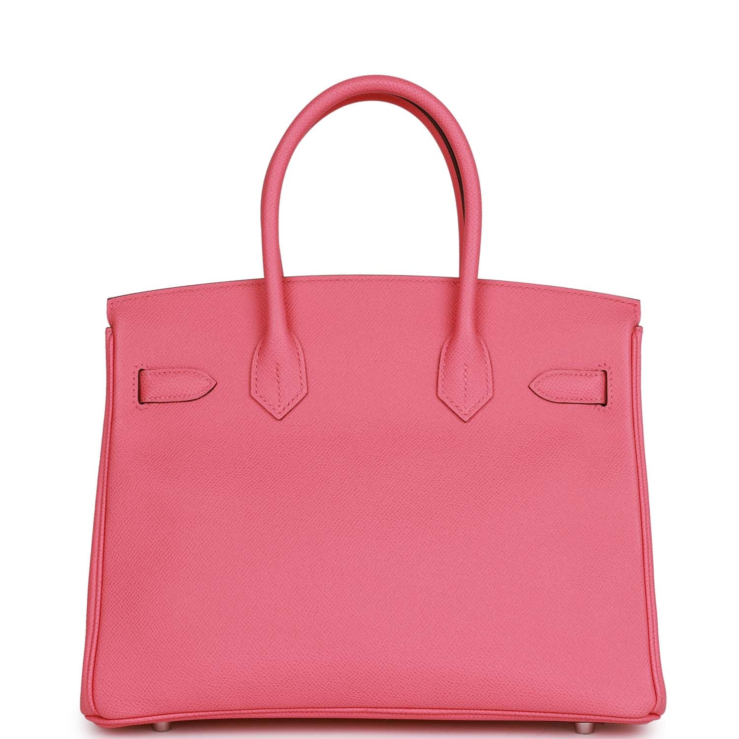 Pre-owned Hermes Birkin 30 Rose Confetti Epsom Palladium Hardware