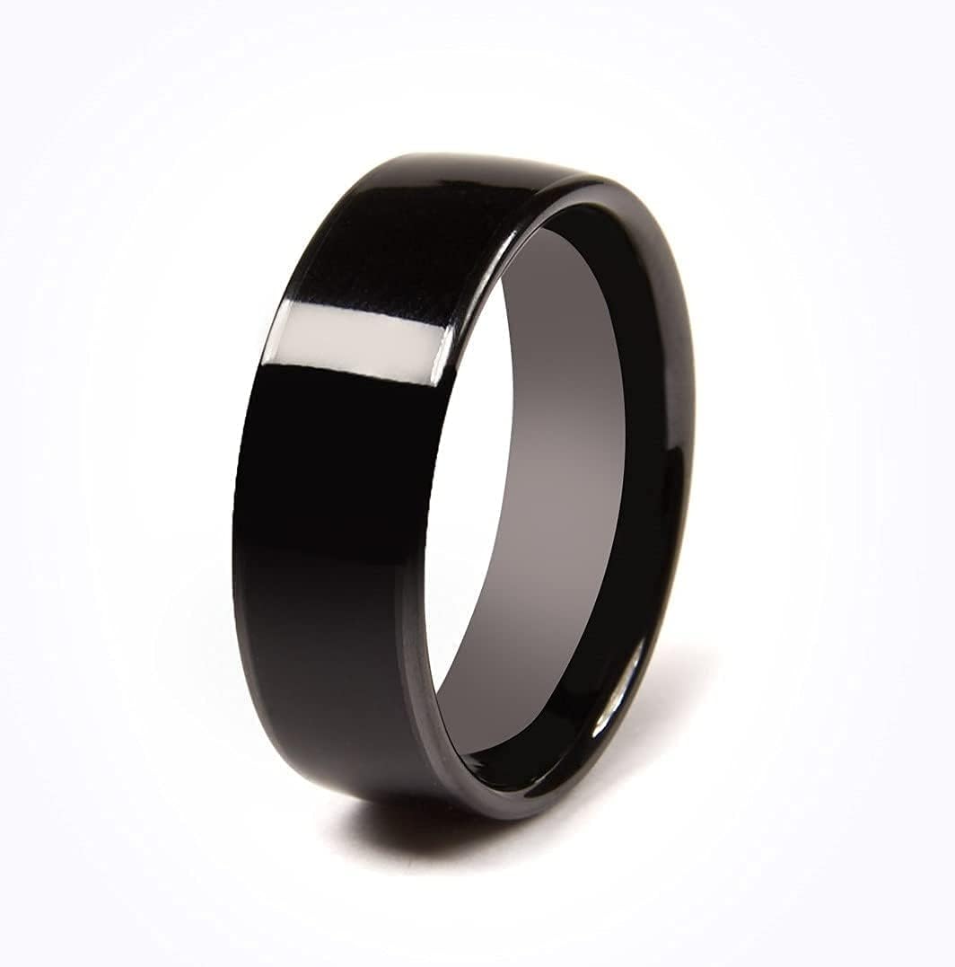 CNICK Tesla Smart Ring Accessories: Ceramic Ring for Model 3 and Model Y to Replace Key Card Key fob. (9.5, Opal)