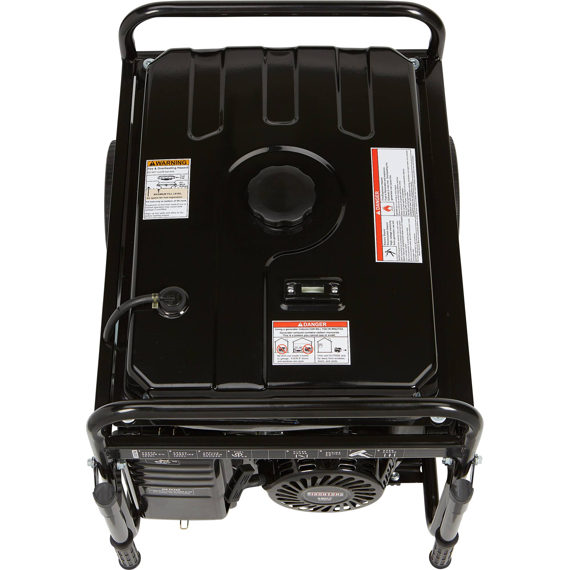 Ironton Portable Generator with Wheel Kit -7000 Surge Watts, 5500 Rated Watts 45808