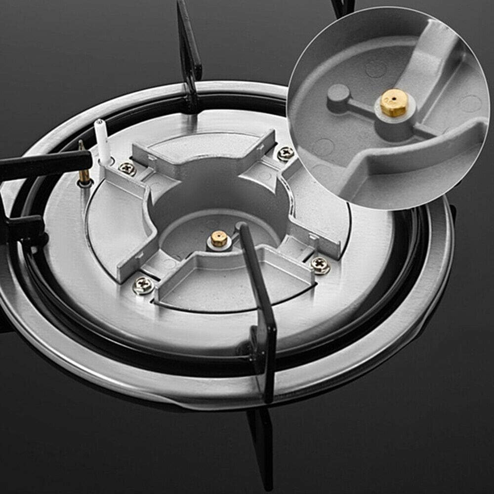 23'' Gas Stove Cooktop, 4 Burner Built-in Stove Tempered Glass LPG/NG Gas Cooktop Home Kitchen Hob Cooker Thermocouple Protection