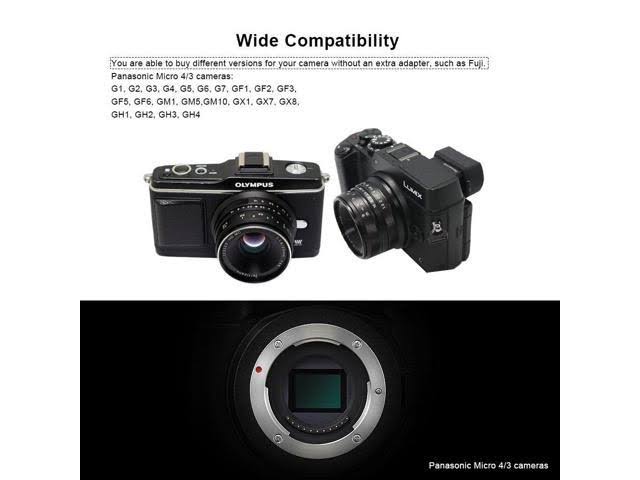 7artisans 25mm f/1.8 Manual Focus Prime Fixed Micro Four Thirds Lens (Silver)