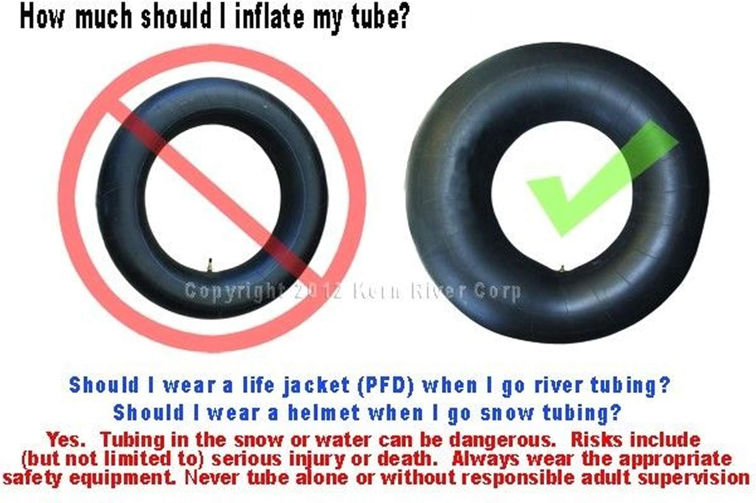 Bradley Gigantic 60" Rubber Inner Tube | River Rafting Tubes Snow Tubes Pool Closing