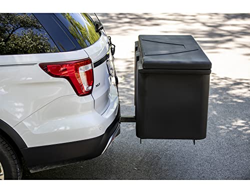 Buyers Products 1707020 Large Poly Hitch Mounted Cargo Carrier Multi-Purpose Utility Storage Bin Box, 23x51x26 Inches, Job Site Box, Camping, Storage and Organizer, Black