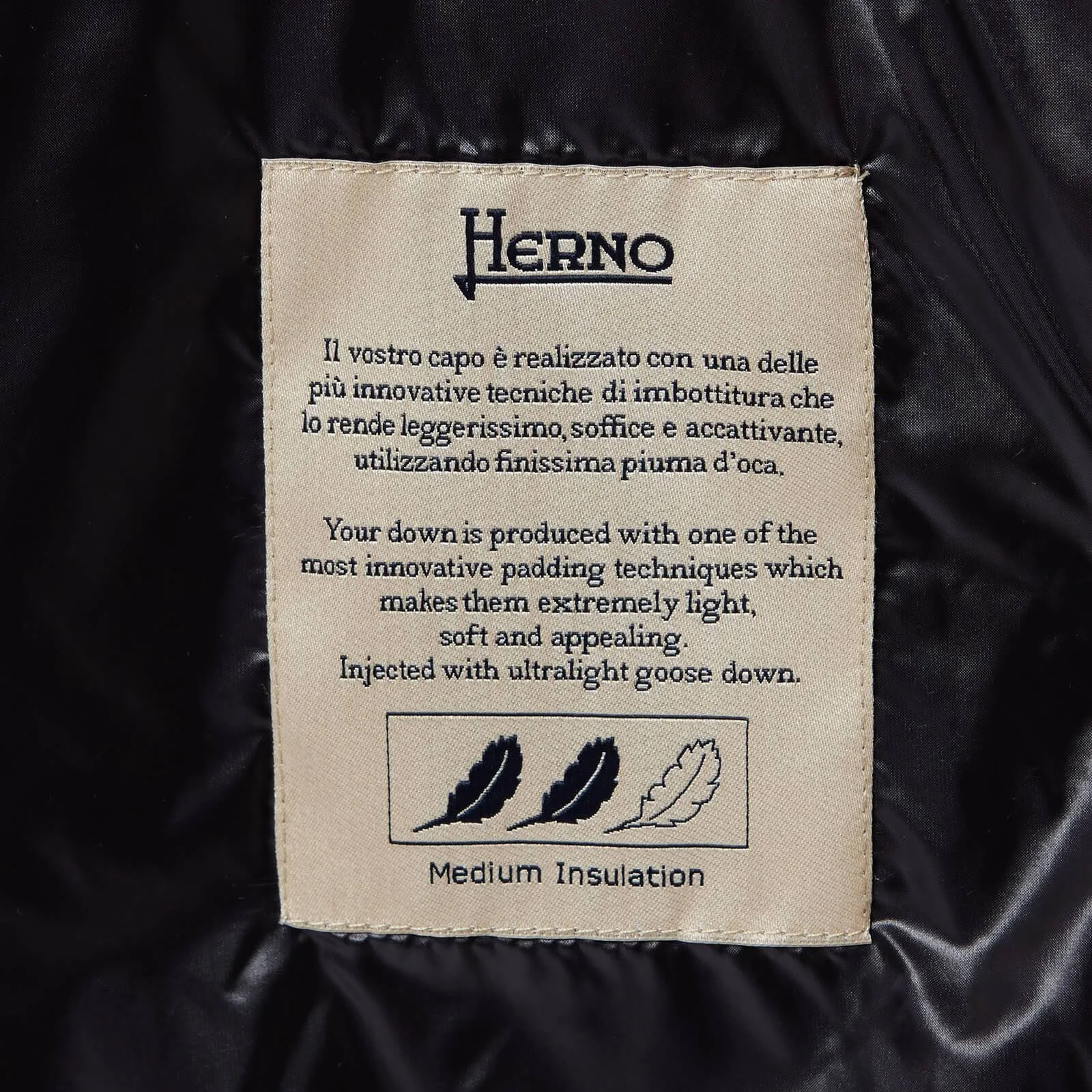 Herno Black Down Amelia Coat