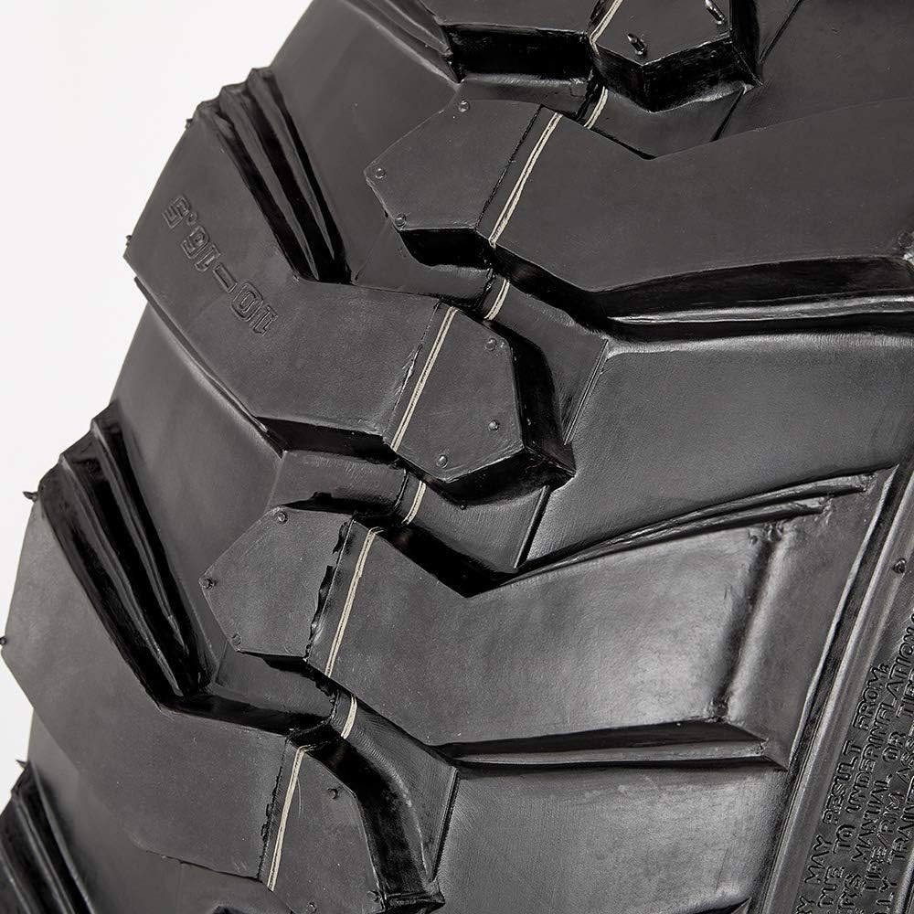 SUPERGUIDER Set of 2 Heavy Duty 10-16.5 12PR Skid Steer Tire Industrial Tire for Bobcat
