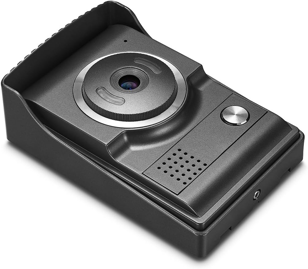 AMOCAM Video Intercom System, Wired 7 Inches Monitor Video doorphone Doorbell System,Video Door Phone HD Camera Kits Support Unlock, Monitoring, Dual-Way Intercom for Villa House Office Apartment