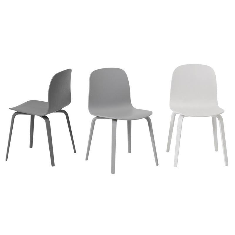 Muuto Visu Chair - Wood Base - Oak / White