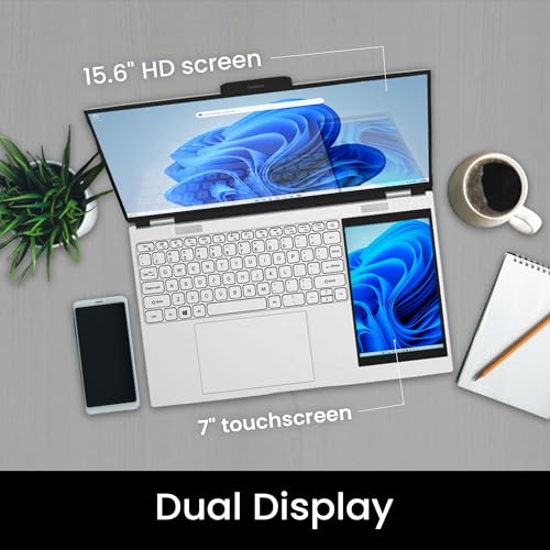 thunderb Dual Screen Laptop 15.6" + 7" | Intel Quad Core | 16GB RAM | 1TB SSD