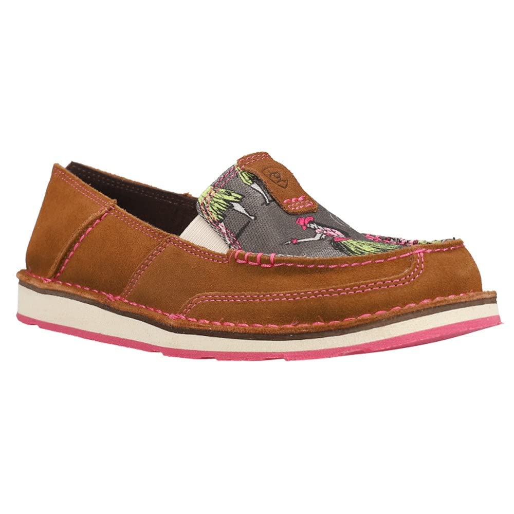 ARIAT Women's Cruiser Western Aloha Boat Shoe Walnut
